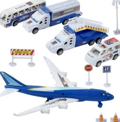 Coffret aéroport - Avion, véhicules et accessoires - Turbo Challenge City^MGM Discount