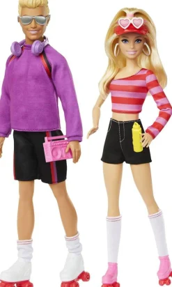 Coffret Barbie Et Ken Roller - Duo des années 1980^Mattel