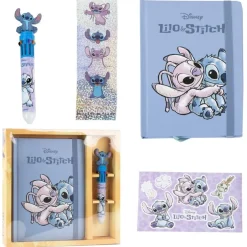 Coffret Carnet, autocollants et Stylo Stitch et Angel^ Discount