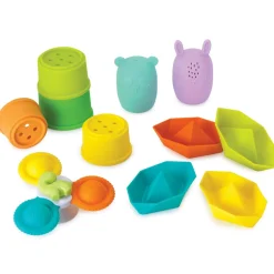 Coffret de bain 11 jouets silicone^Infantino Hot