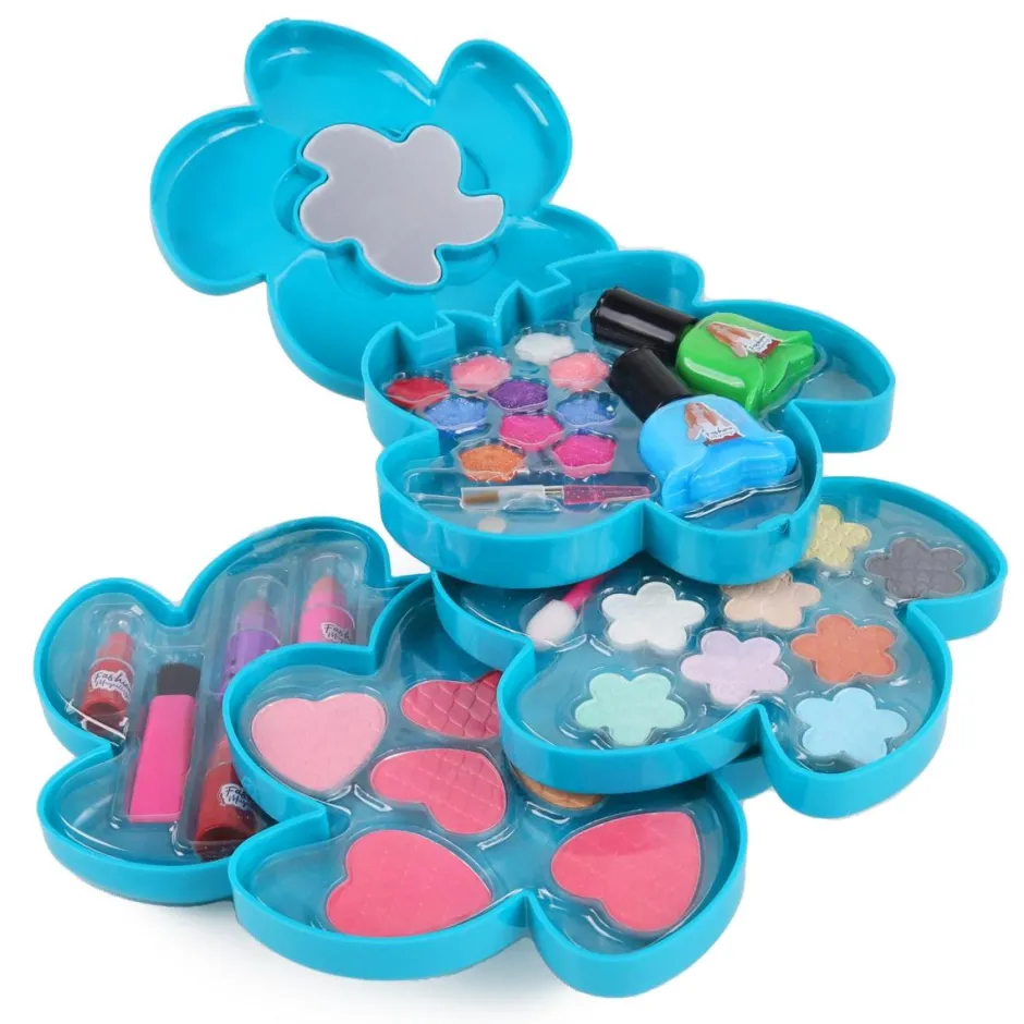 Coffret maquillage fashion boîte fleur 4 étages^MGM