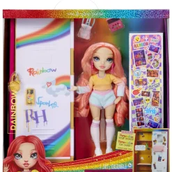 Coffret Rainbow High - poupée et casier Pinkly Paige^MGA New