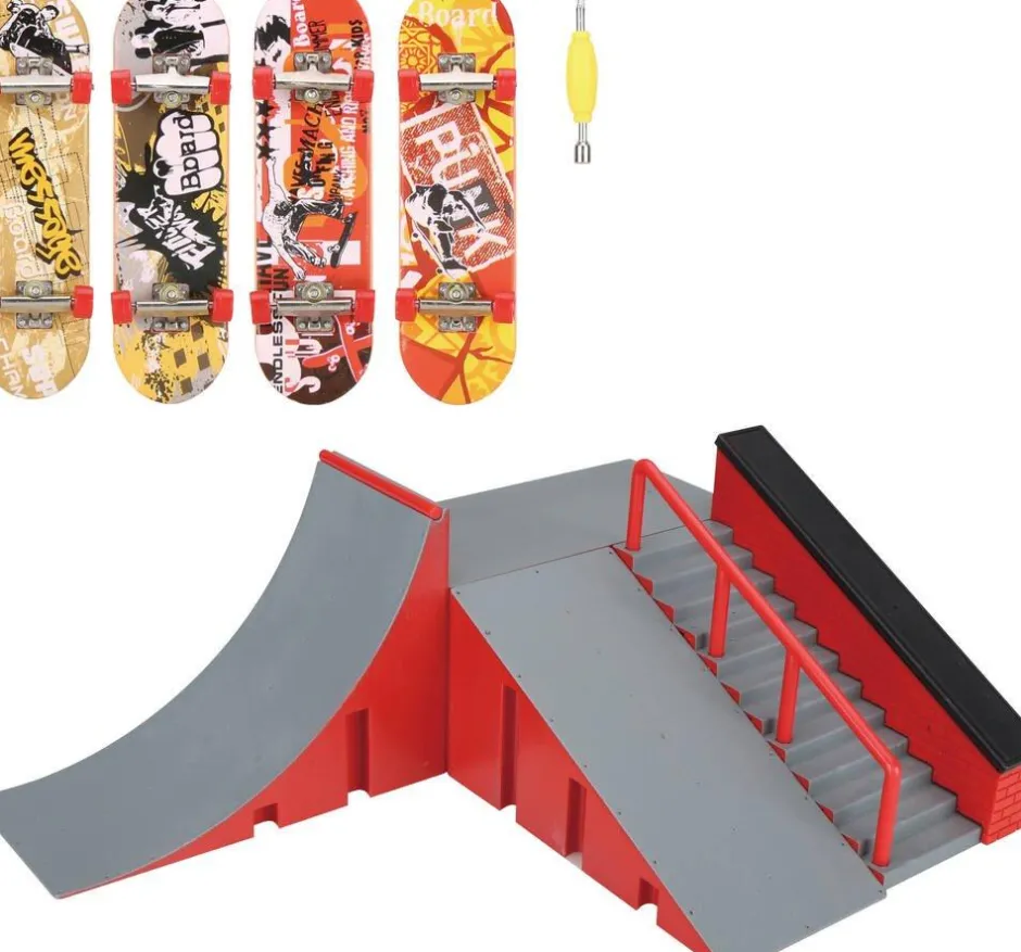 Coffret Skatepark et mini skate^TEAM City Sale