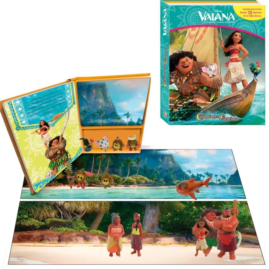 Comptines et figurines - Livre et figurines Vaiana^Varta Discount