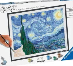 CreArt Peinture aux numéros - Van Gogh La nuit étoilée 30x40 cm^Ravensburger