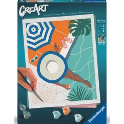 CreArt Peinture aux numéros Pool Time 24x30 cm^Ravensburger Best