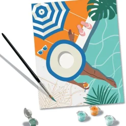CreArt Peinture aux numéros Pool Time 24x30 cm^Ravensburger Best