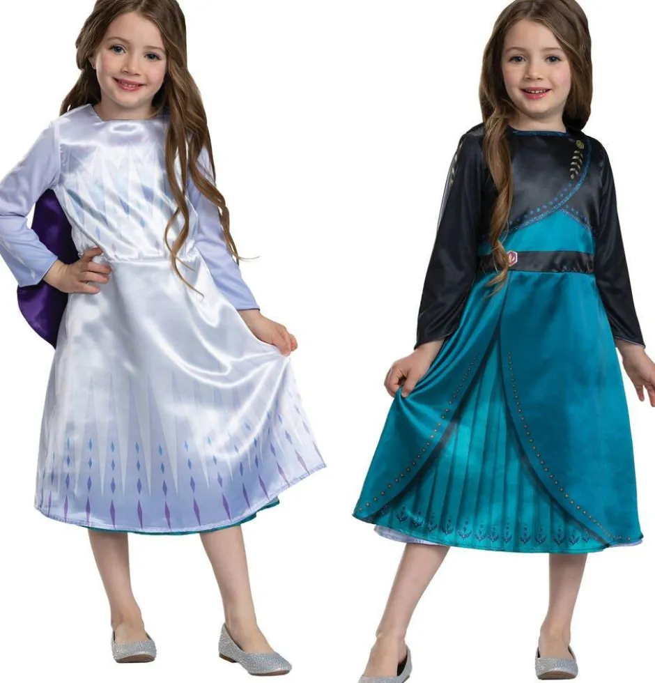 Déguisement Réversible Elsa Et Anna 3/4 ans - La Reine Des Neiges^Jakks Best