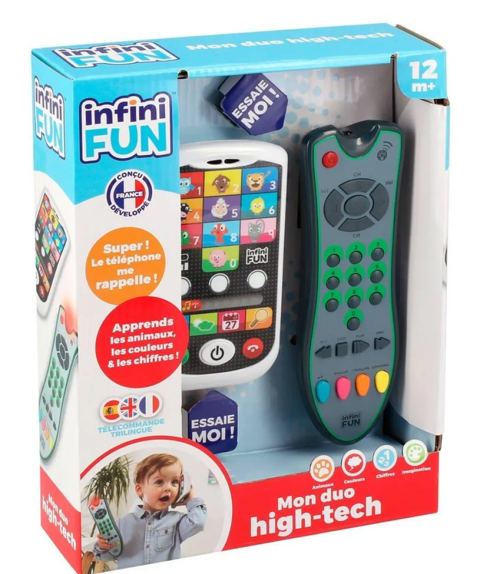 Duo High Tech : Téléphone et Télécommande - Infini fun^Varta Best