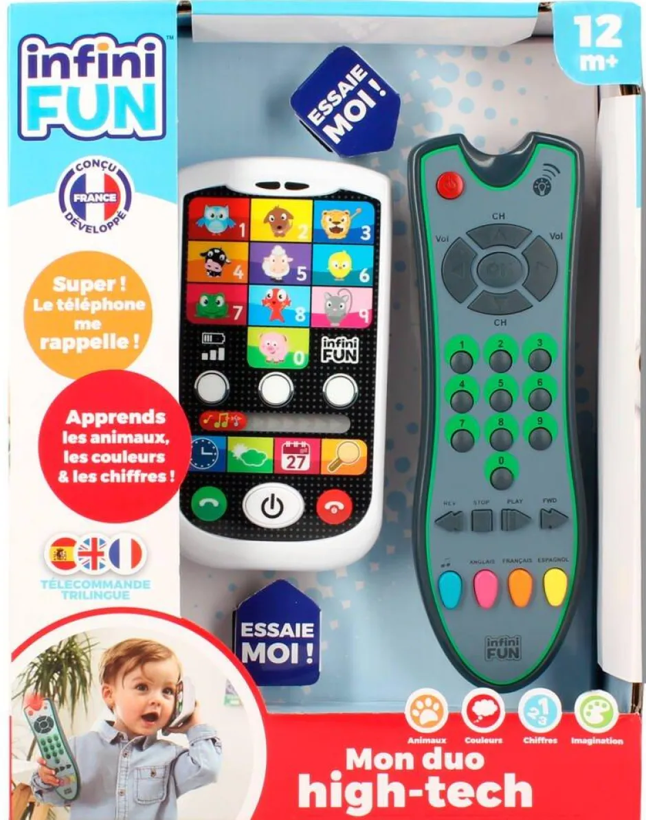 Duo High Tech : Téléphone et Télécommande - Infini fun^Varta Best