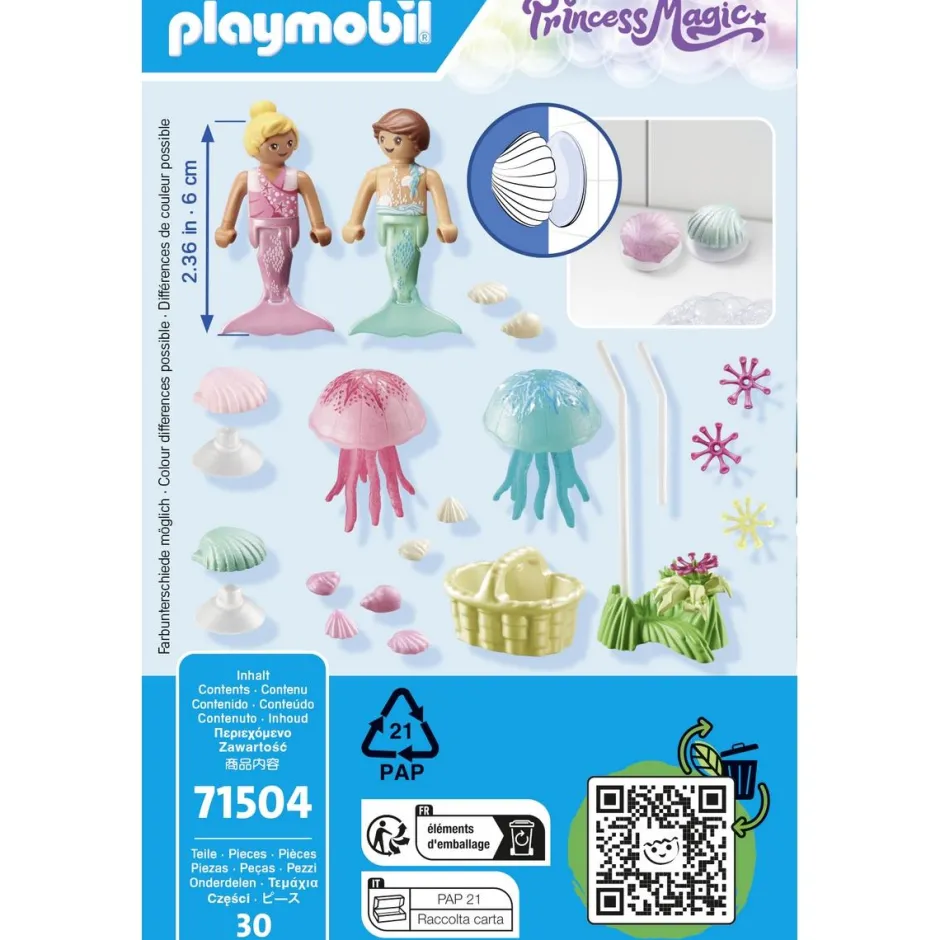 Enfants sirènes méduses et coquillages Princess Magic 71504^Playmobil New
