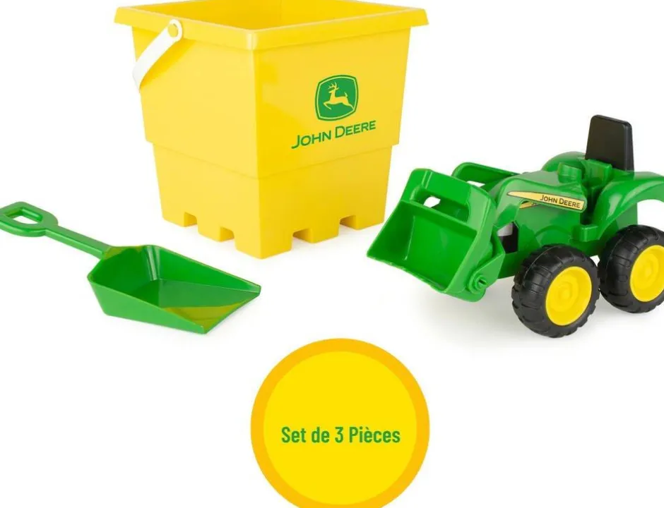 Ensemble Bac À Sable John Deere Avec Seau Et Camion-benne^ Outlet