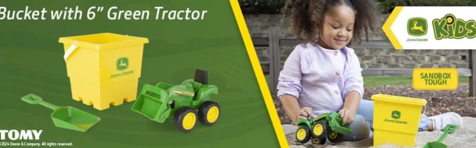 Ensemble Bac À Sable John Deere Avec Seau Et Camion-benne^ Outlet