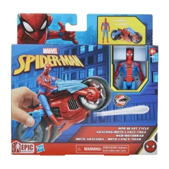 Figurine Spiderman Sur Moto 10 Cm -^Hasbro New