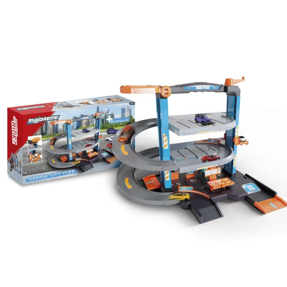 Garage city Flex et 5 véhicules^Majorette Online