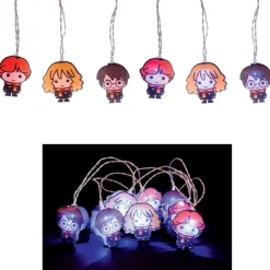 Guirlande Lumineuse Harry Potter Personnages 2d Leds 2.5 Mètres À Piles^ Hot