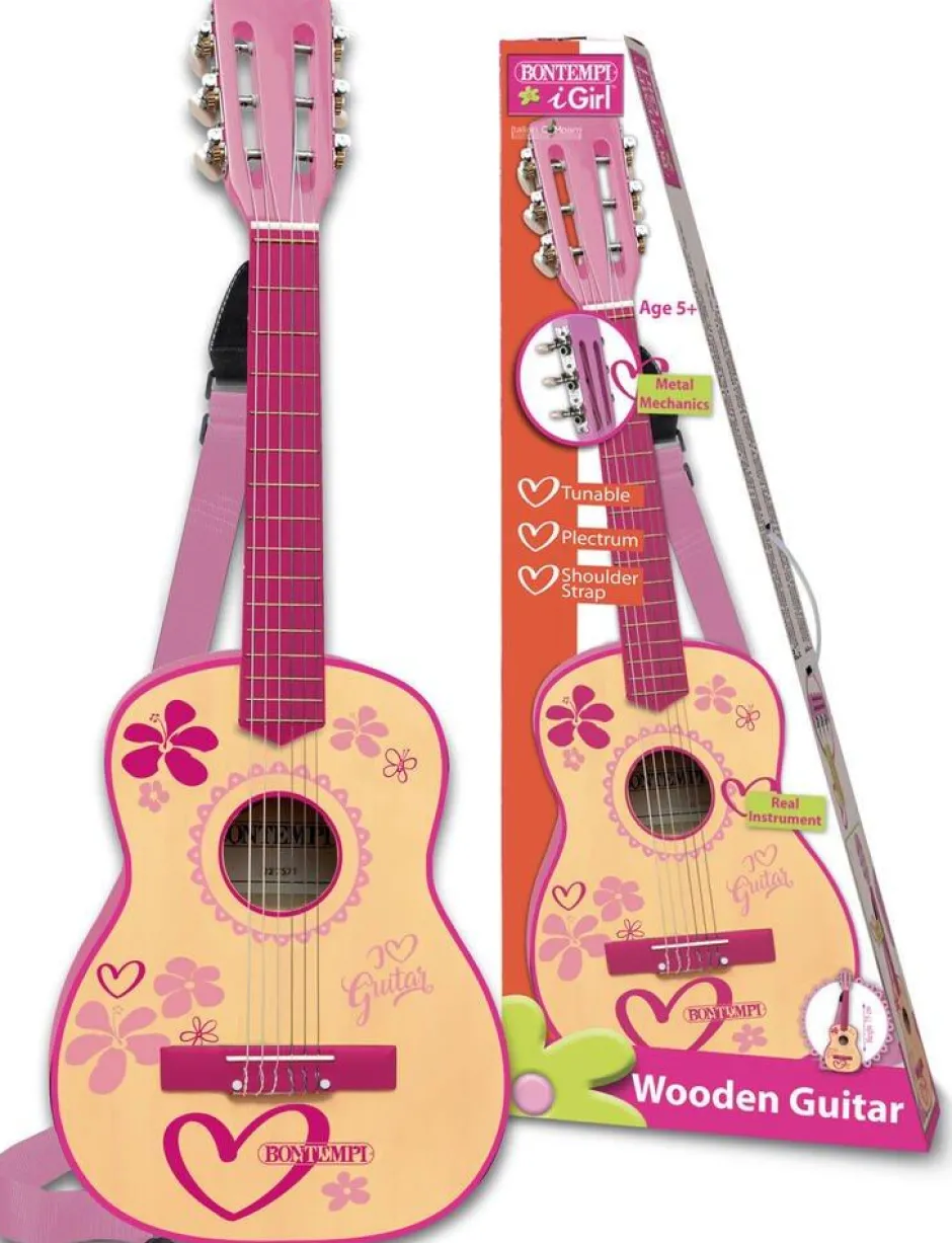Guitare En Bois Avec Bandoulière Pour Jeunes Filles^Bontempi Clearance