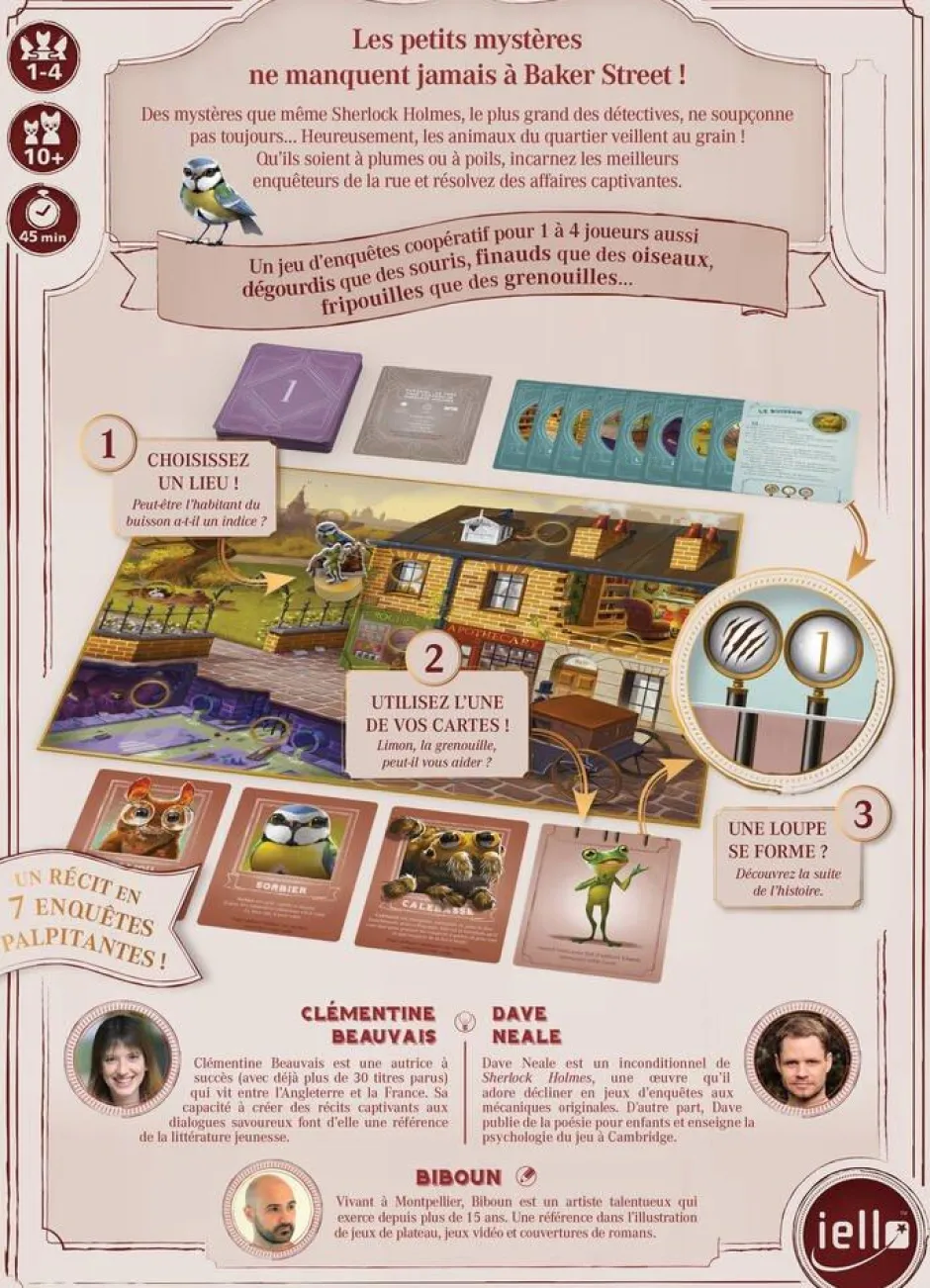- Les Animaux De Bakerstreet, Jeu De Société, Référence 701^Iello Discount