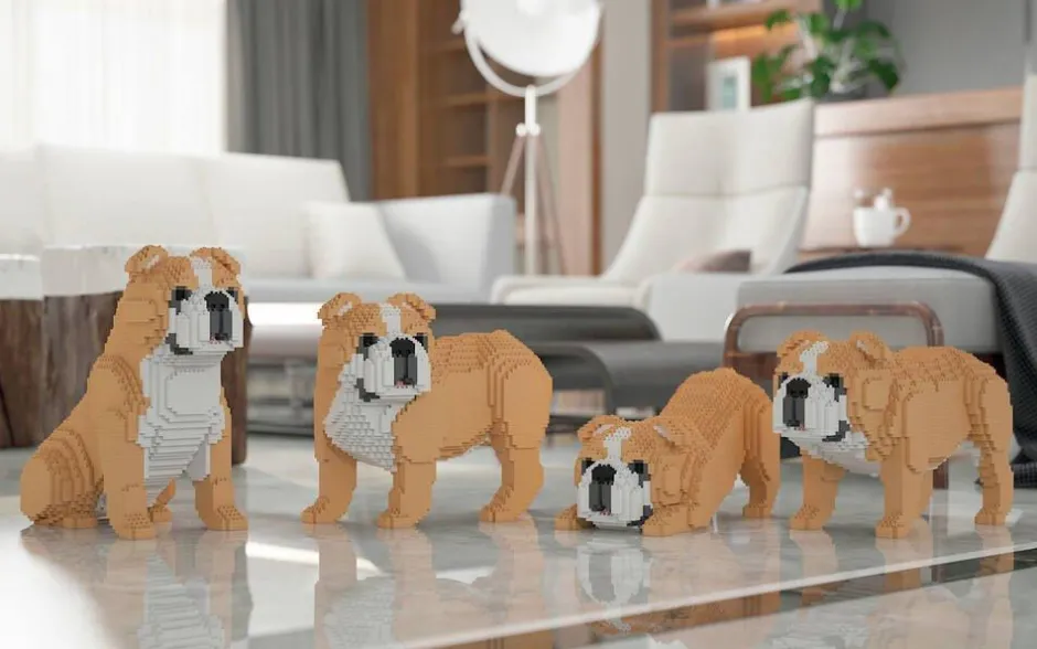 Jecka Blocs De Construction - Chien Bulldog Anglais 4 En 1 Beige Standard^Jekca Best