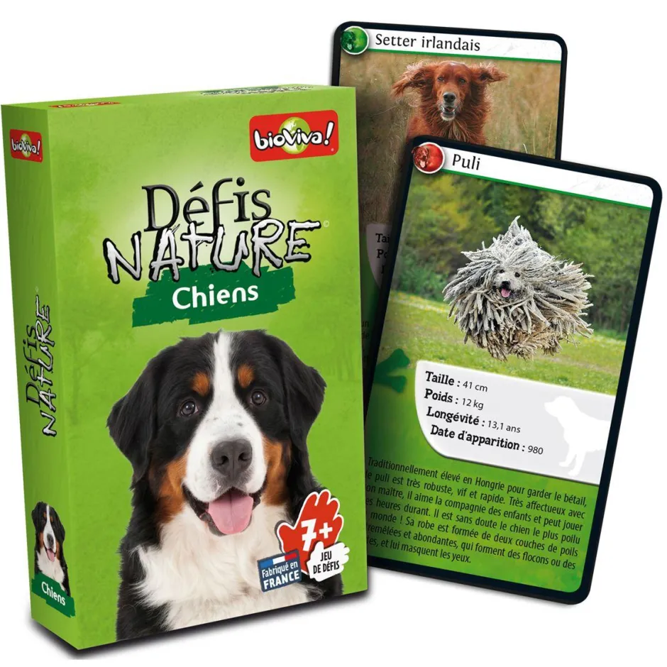 Jeu de cartes Défis Nature - Chiens^Bioviva Sale