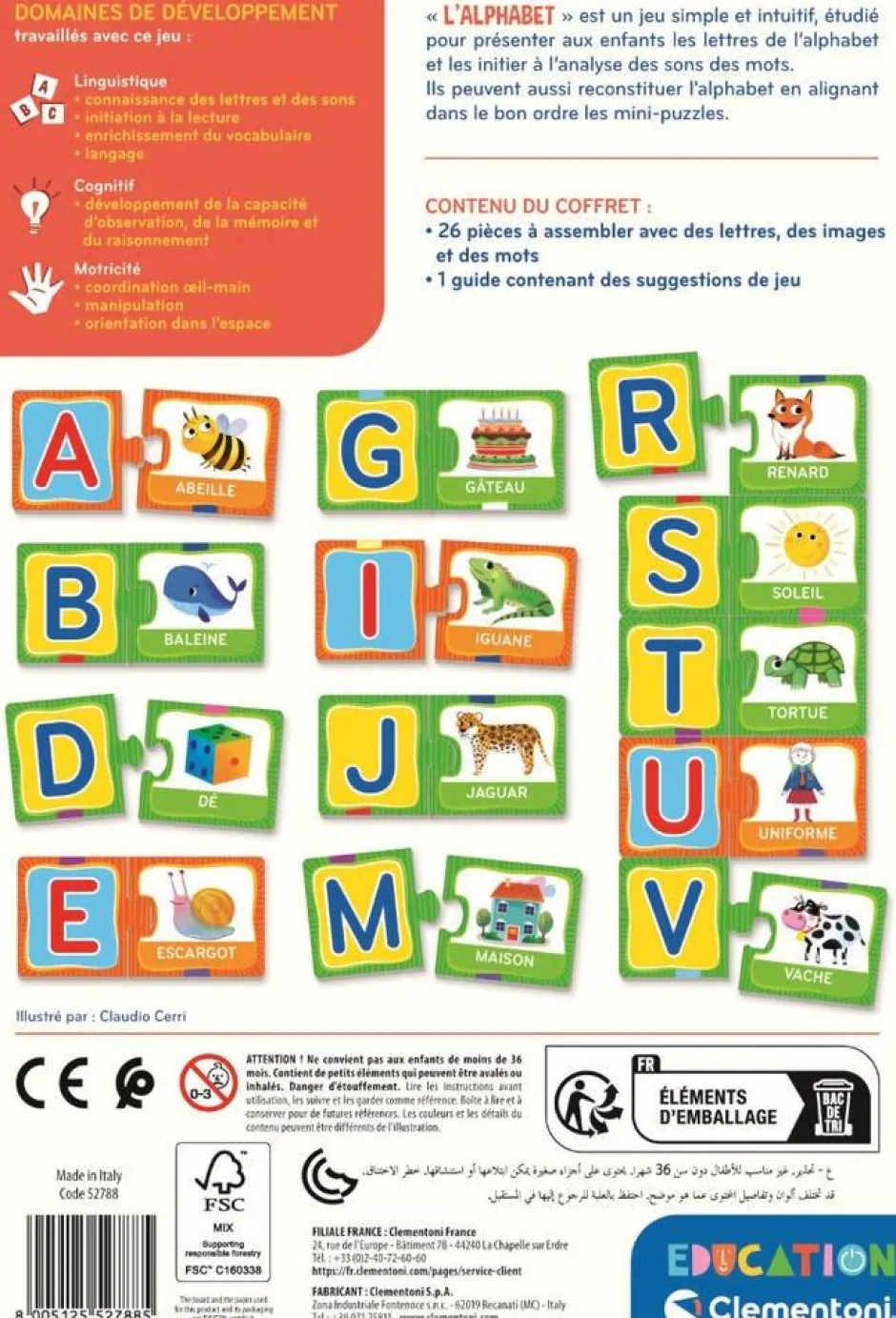 Jeu De Société Lalphabet^Clementoni Best