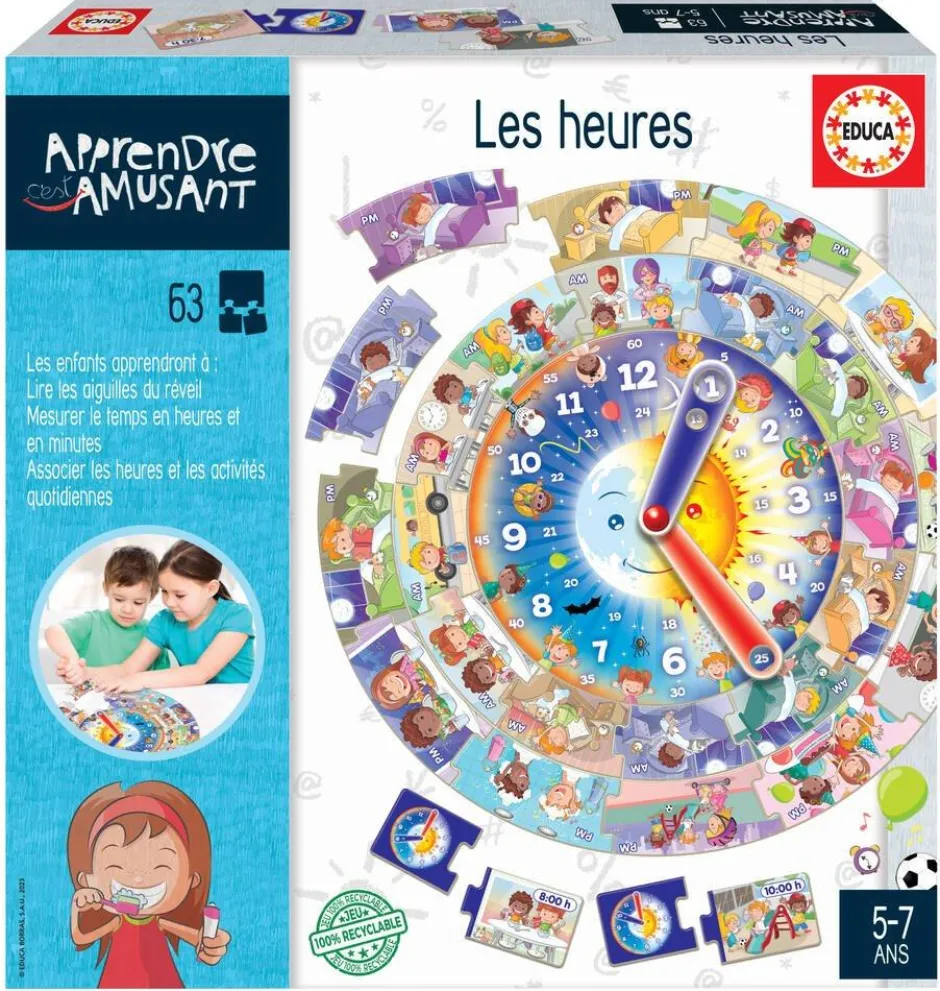 Jeu Educatif - Les Heures^Educa Borras Best