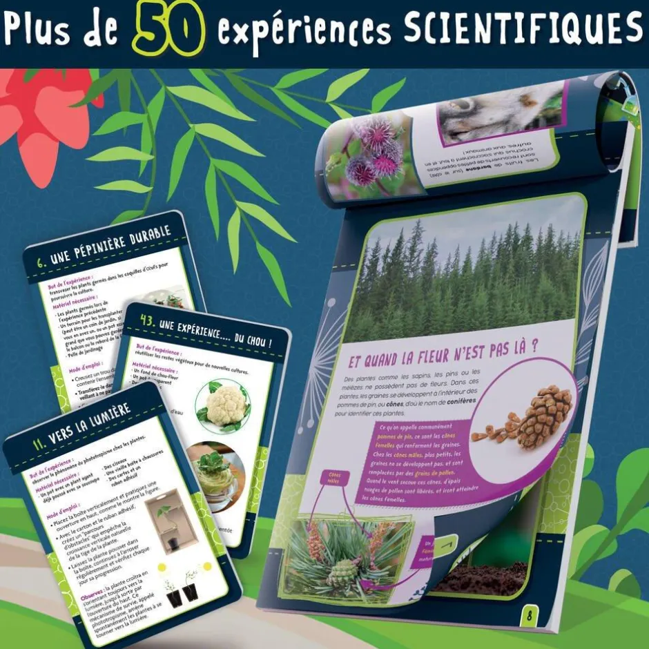 Kit Scientifique - I'm A Genius Botanique, 50 Expériences, Arbre bio-plastique^Lisciani Giochi Best