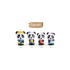 Klorofil - Lot de 4 personnages famille Panda^Vulli Discount
