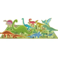 Les dinosaures - Livre + Puzzle 40 pièces^Sassi Discount