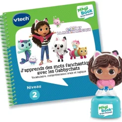 Livre éducatif Magibook J'apprends des mots fantastiques avec les Gabbychats - Gabby et la maison magique^VTech Discount