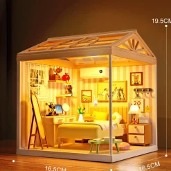Maquette DIY maison miniature à construire Chambre à coucher^Varta Online