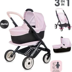 Maxi cosi poussette landau 3 en 1 Rose^Smoby Online