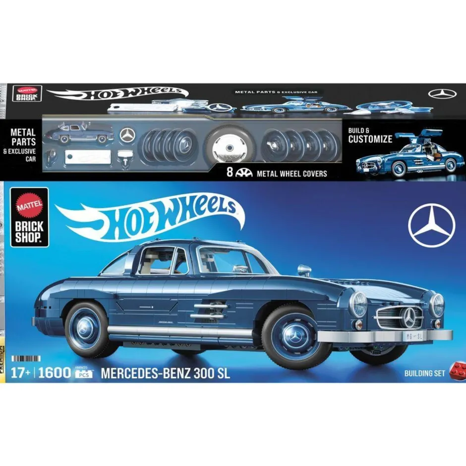 Mercedes 300SL Hot Wheels à construire -^Mattel Brick Shop Clearance