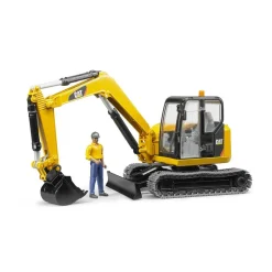 Mini pelleteuse caterpillar et figurine^Bruder Discount