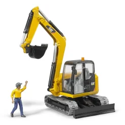 Mini pelleteuse caterpillar et figurine^Bruder Discount
