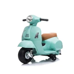 Mini vespa GTS électrique et lumineux - Vert d'eau^MGM Discount