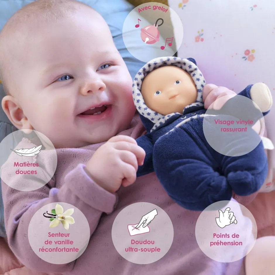 Mon doudou Babidoux marine Rêves d'étoiles^Corolle New