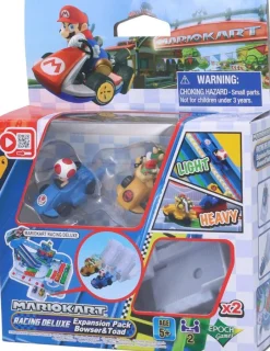 Pack 2 véhicules Bowser et Toad - Extension Mario Kart deluxe Racing DX^Epoch Games
