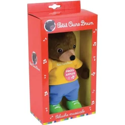 Petit Ours brun peluche musicale 21cm^Jemini Clearance
