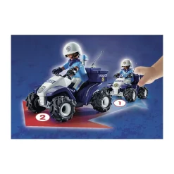 - City Action, Policier Et Quad Avec Moteur De Rétro-friction^Playmobil Outlet