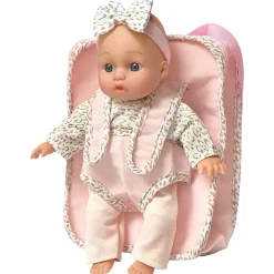 Poupée 30cm et sac à dos porte-bébé^Cerise & Capucine Sale