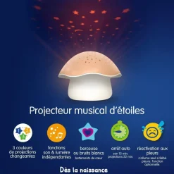 Projecteur musical d'étoiles Champugnon rose^Pabobo Best
