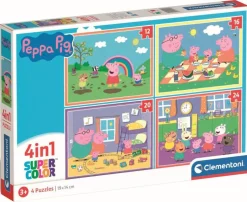 Puzzle 4 En 1 - Peppa Pig^Clementoni Discount
