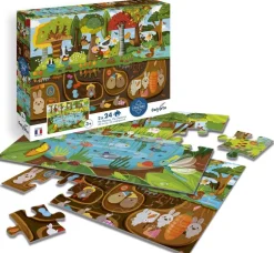 PUZZLE 24 PCS X2 VIE DESSUS/DESSOUS^Sentosphu00e8re Clearance