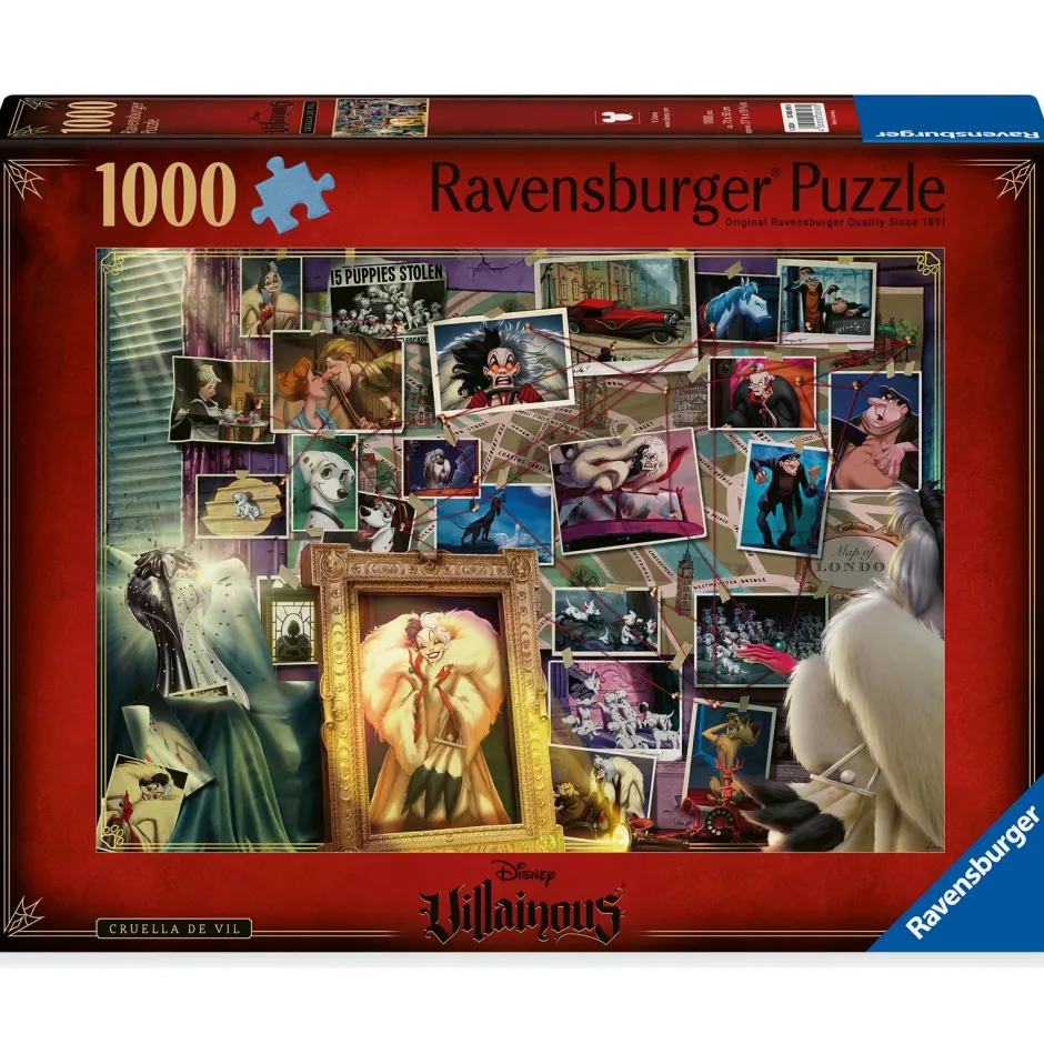 Puzzle 1000 pièces Cruella d'enfer - Disney Villainous^Ravensburger Outlet