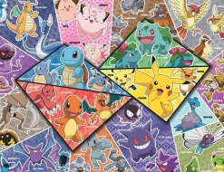 Puzzle 2000 pièces Les 16 types de Pokémon - Collection Mes Héros^Nathan Discount