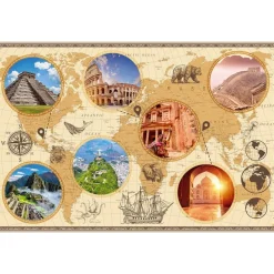 Puzzle 3000 pièces Merveilles du monde moderne - Collection évasion^Nathan Online
