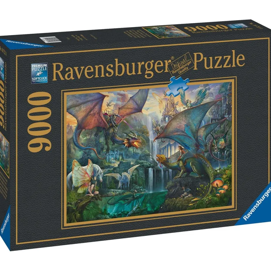 Puzzle 9000 pièces Forêt magique et dragons^Ravensburger Discount