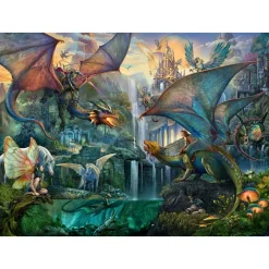 Puzzle 9000 pièces Forêt magique et dragons^Ravensburger Discount