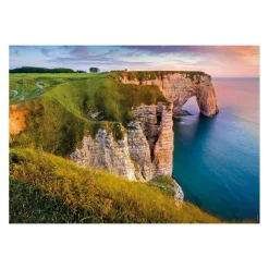 Puzzle 1000 pièces Vue surles falaises d'Etretat - Collection Des Racines et des Ailes^Nathan Best